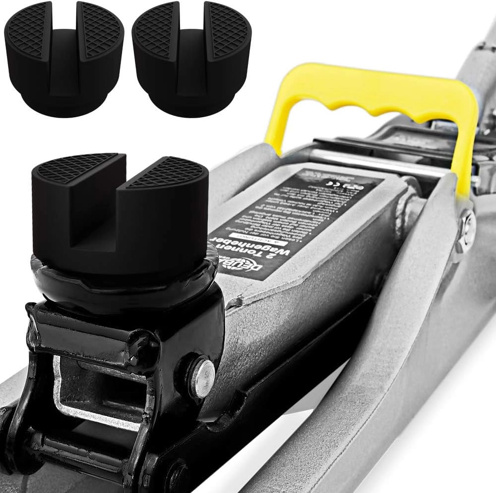 3x Tampone Gomma Acciaio Uso Universale Accessorio Cric Idraulico Tamponi Martinetti Sollevatore