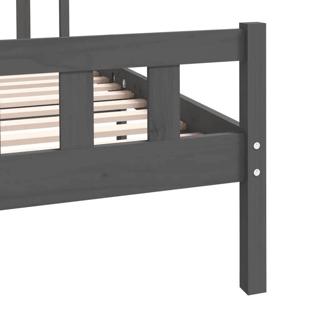 Giroletto Grigio in Legno Massello 140x190 cm 810661