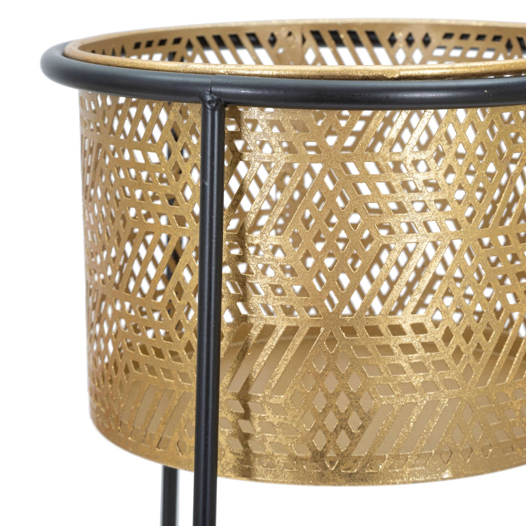 Copan, Vaso set 2 Vasi, Portavasi Rimovibili, oro