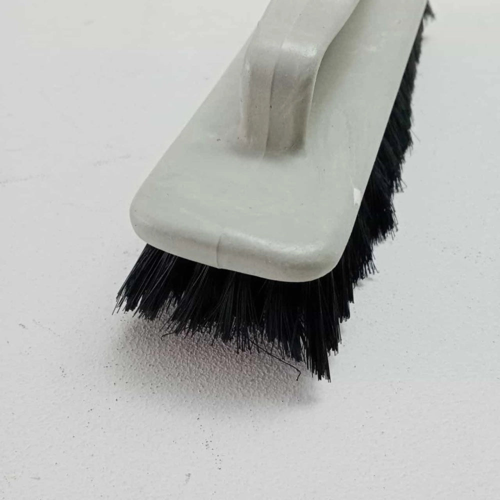 Spazzola per scarpe setola nera universale con impugnatura in pvc