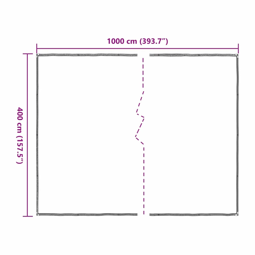 Copertura per Piante Trasparente 4 x 10 m PE CFW8838884