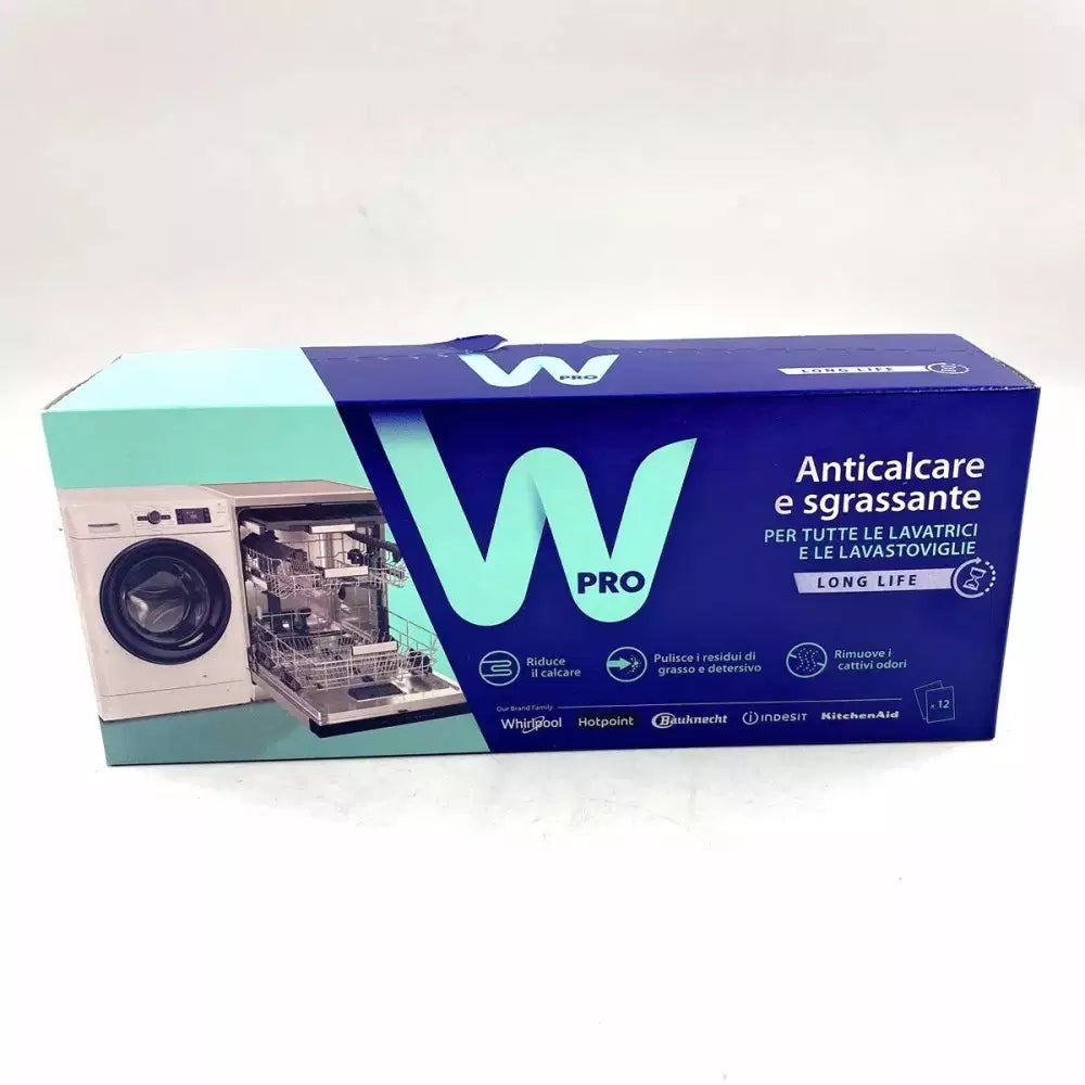 WPRO SGRASSANTE DISINCROSTANTE LAVATRICE LAVASTOVIGLIE 12 BUSTE calcare - UNIVERSALE