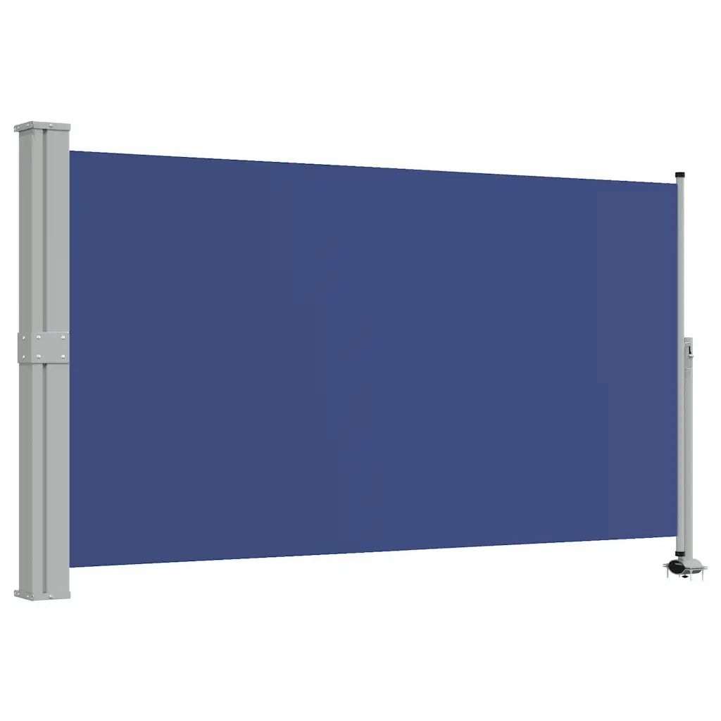 Tenda da Sole Laterale Retrattile per Patio 140x300 cm Blu 48347
