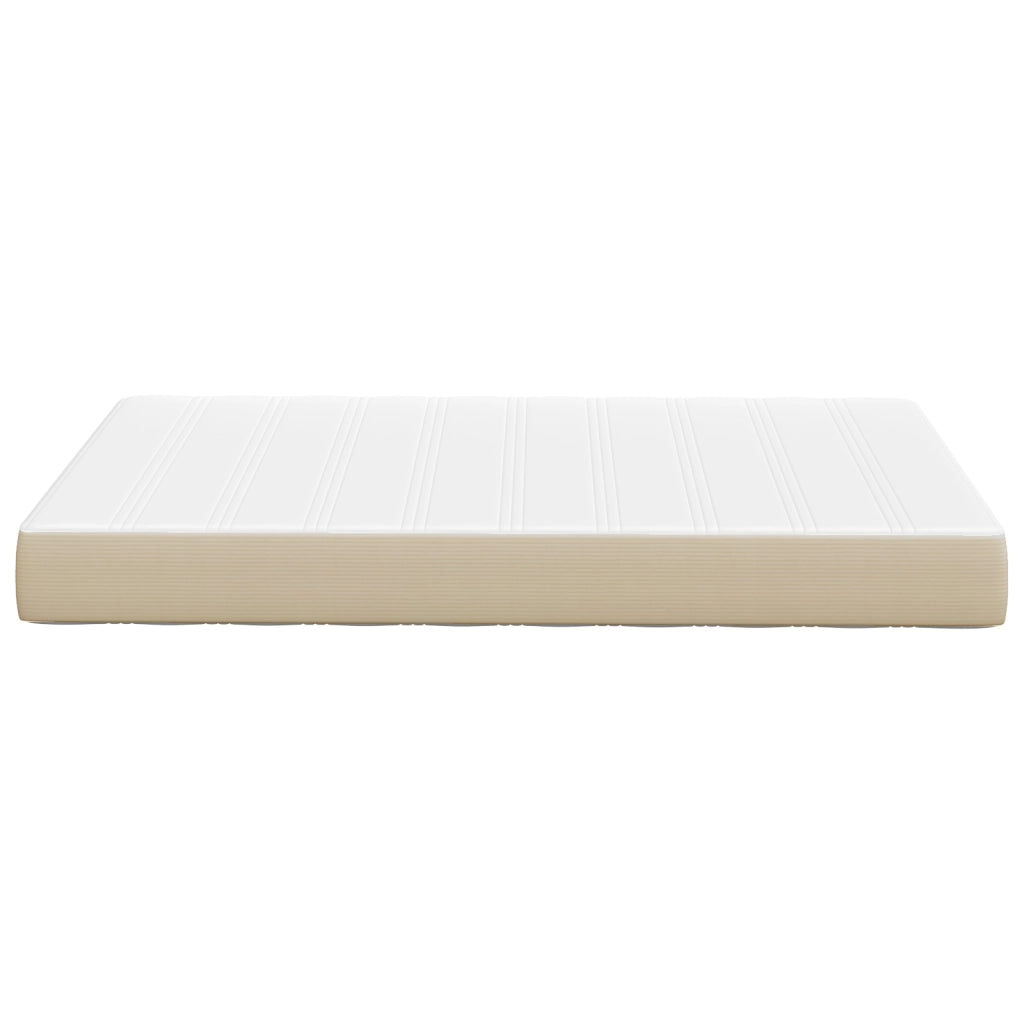 Materasso a molle Pocket  Verde Chiaro Grigio Medio 120x190x20 cm Tessuto