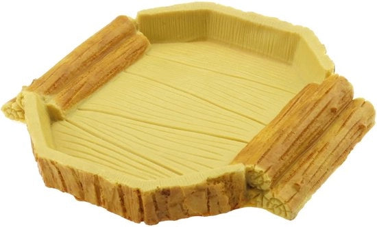 Acqua per Reptili - Contenitore per Acqua 14,7x14x2cm - Piatto per Cibo - Stabilità - Aspetto Unico - Adatto per Animali Domestici - Contenitore per Acqua per Reptili