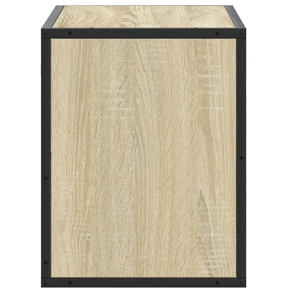 Mobile TV Rovere Sonoma 60x31x39,5cm Legno Multistrato Metallo 848915
