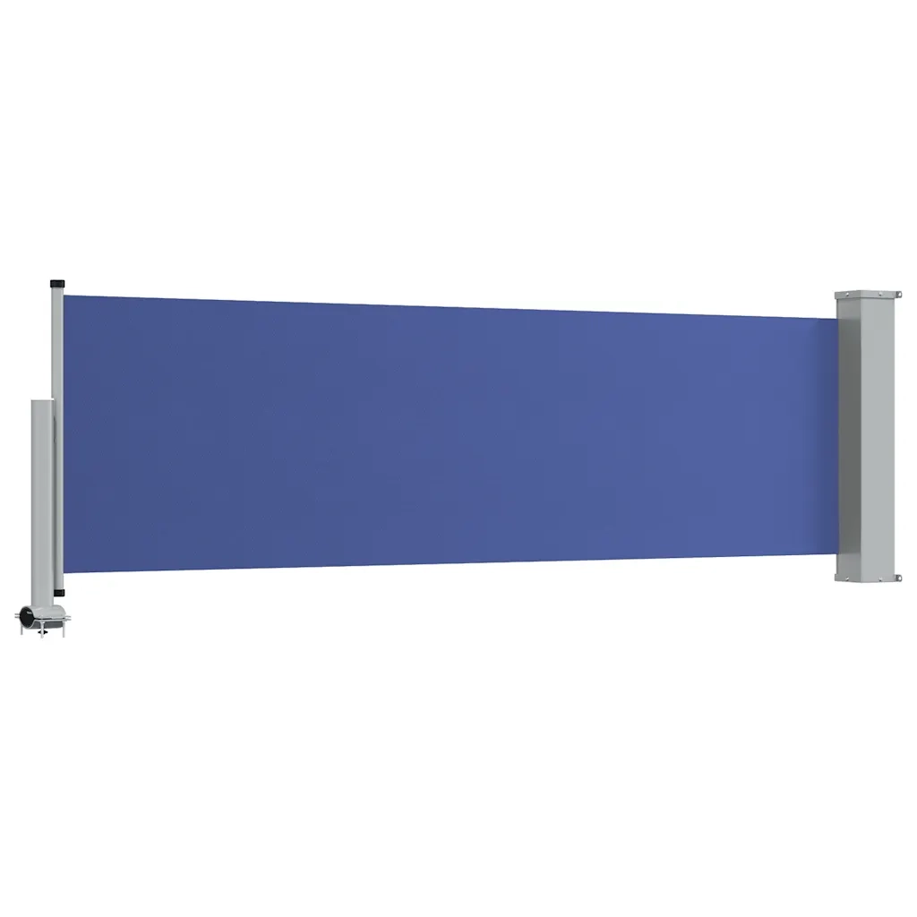 Tenda Laterale Retrattile per Patio 80x300 cm Blu 48362
