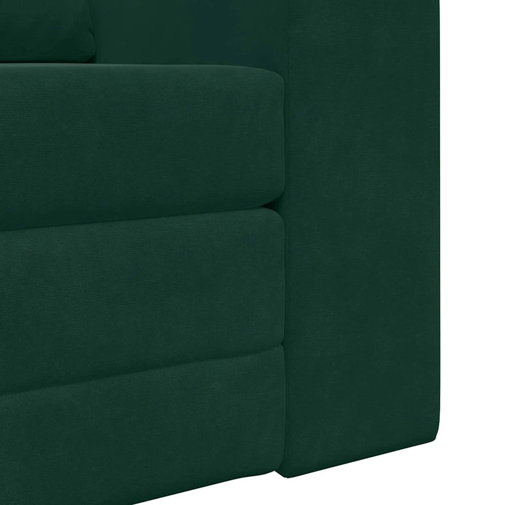 Divano letto-Sofa Letto-Daybed Verde Scuro 98 x 71 x 83 cm Velluto