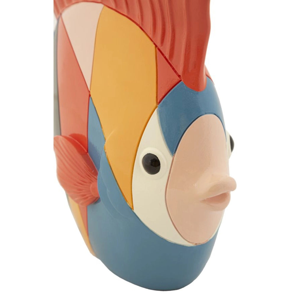 Scultura Pesce 1, Multicolore, Poliresina, 28x8x25 cm