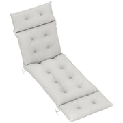 Cuscino per Chaise Longue ¨C zephmum ¨C Grigio Chiaro 190x56x10 cm
