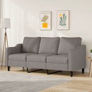 Divano a 3 Posti-Sofa 3 Posti Tortora 180 cm in Tessuto 185239