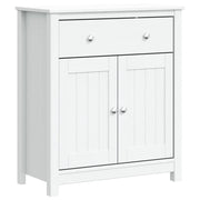Mobile da Bagno | Armadio da bagno BERG Bianco 69,5x34x80cm Legno Massello di Pino