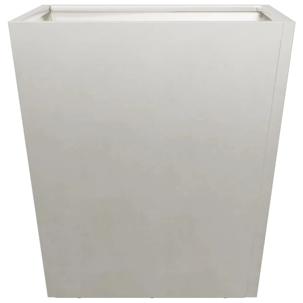 Fioriera rialzata per piante e fiori terrazza giardino 40 x 40 x 40 cm acciaio inox grigio chiaro 02_0037547