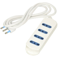 Multipresa 4 uscite bivalenti 10 16a+t cavo metri 1,5