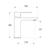 Miscelatore rubinetto oceania lavabo in ottone colore bianco opaco con piletta *** confezione 1