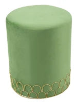 Sgabello Ring Verde Cm Ø 35X42