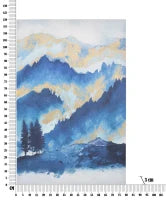 Stampa Dipinta Mountain Tree cm 80X3X120