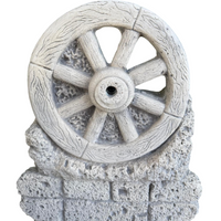 Fontana giardino calcestruzzo cemento senza rubinetto 44x37xh.94cm mod. ruota