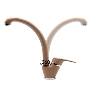 Ogomondo miscelatore oslo orientabile ottone colorato per lavello cucina *** finitura- avena 4, confezione 1