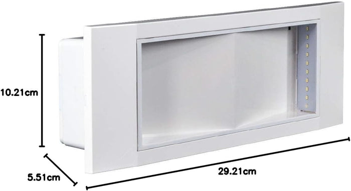 Stile in lampada di emergenza led incasso colore bianco 1499 11 watt 6h ip40