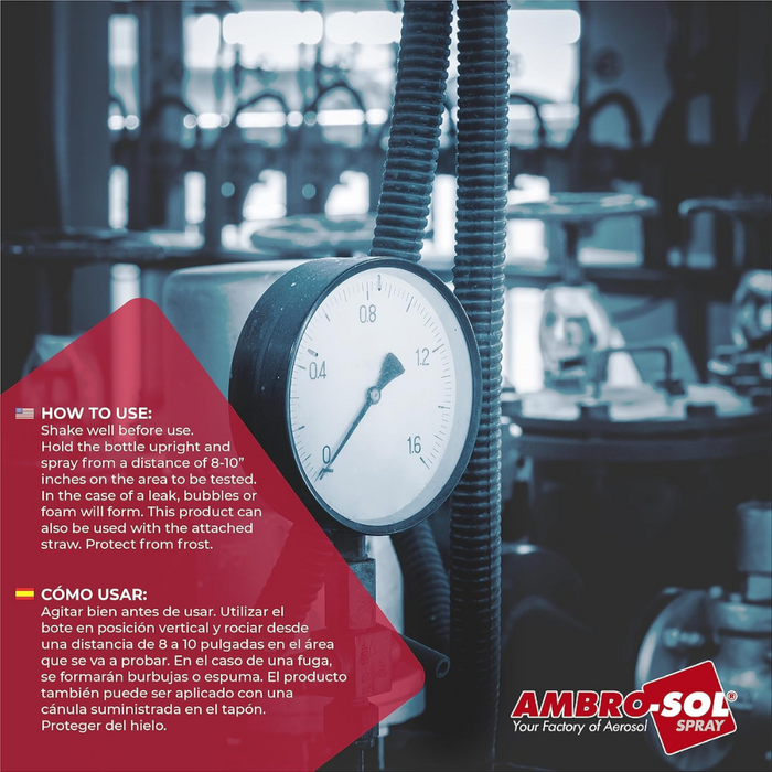 Rivelatore spray per fughe di gas 400 ml ambro-sol