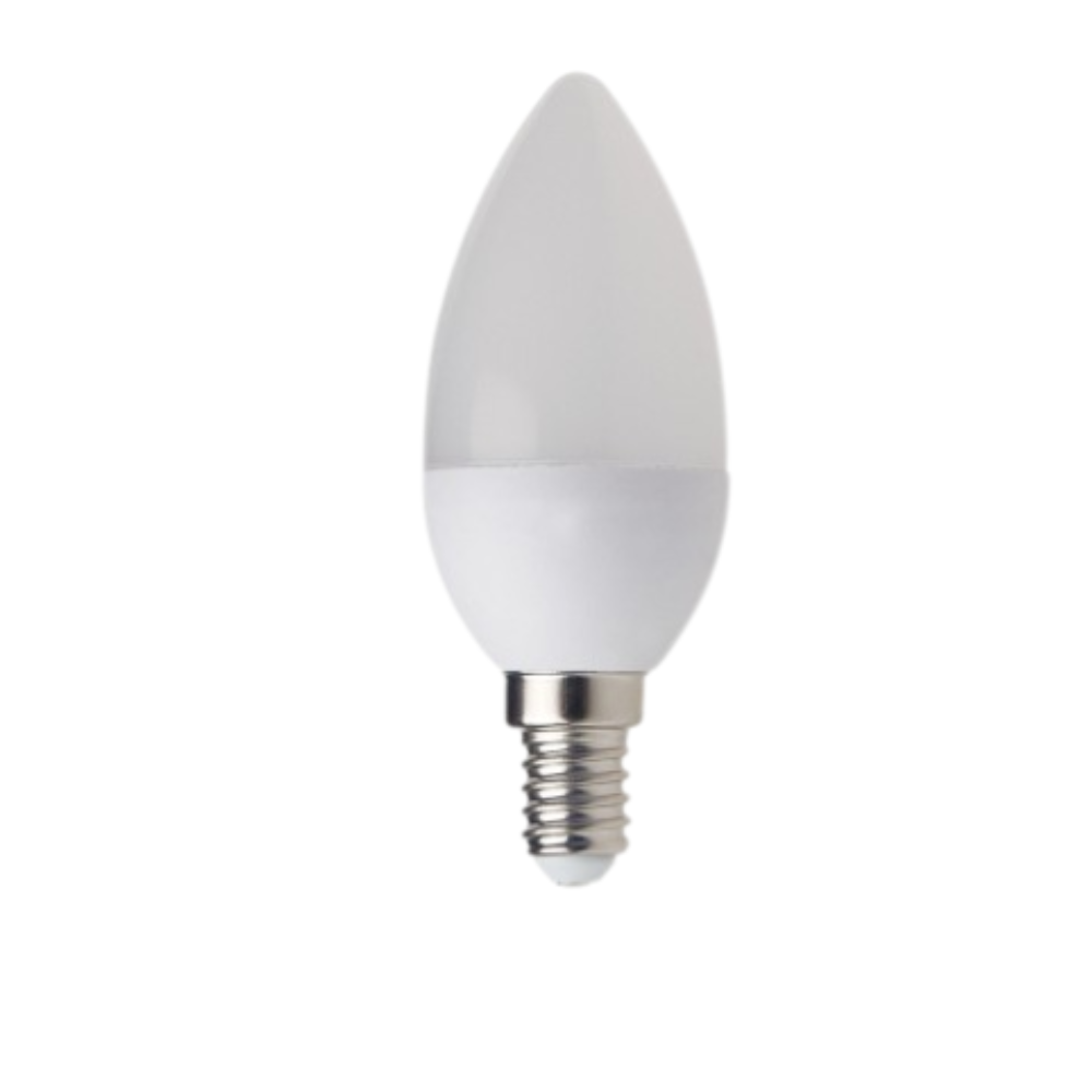 Kit lampadina a candela led optonica ac175-265v e14 c37 a led 8 watt *** temperatura colore lampada 6000k bianco fred...