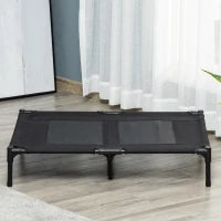 Brandina per Cani Grandi in Metallo e Tessuto Oxford con Borsa di Trasporto, 92x76x18cm, Nero