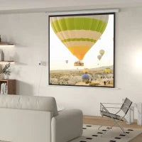Schermo per Proiettori, formato 1:1, telecomando, 172 x 172 cm (96 pollici), Bianco