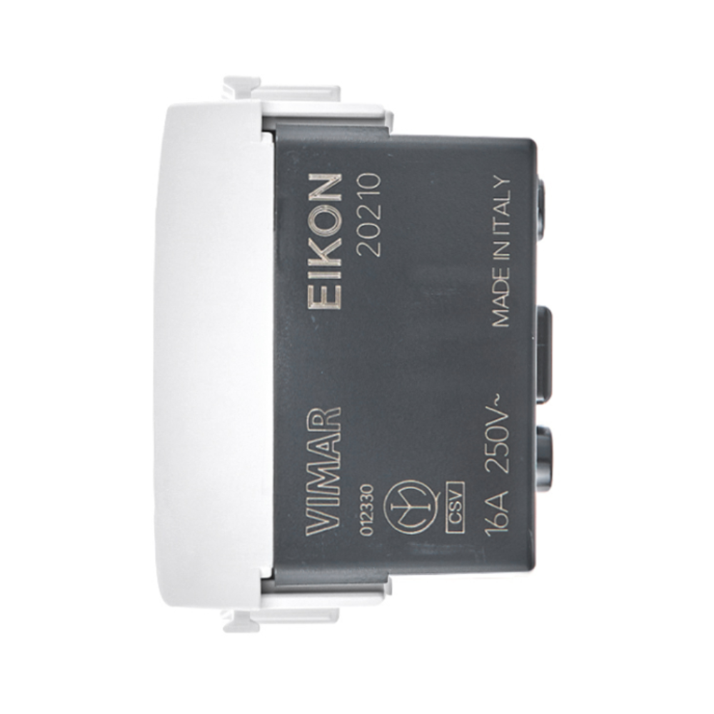 Vimar serie eikon presa 2p+t 16a 250v standard italiano universale sicury *** colore bianco, confezione 1