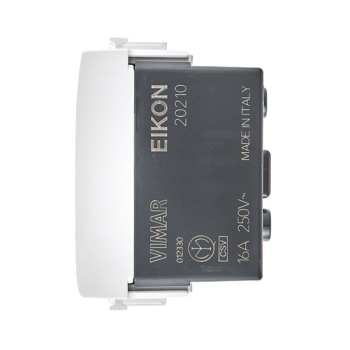 Vimar serie eikon presa 2p+t 16a 250v standard italiano universale sicury *** colore bianco, confezione 1