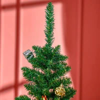 Albero di Natale Artificiale Slim 150cm con Supporto in Metallo 294 Rami