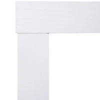 Moderna Scrivania con Libreria Ruotabile Adatta per Ottimizzare lo Spazio Finitura Legno Bianco