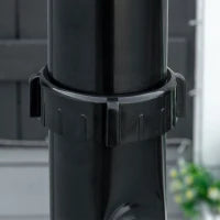 Doccia Solare Riscaldata 60° per Esterno con Serbatoio da 20 Litri e Miscelatore, Nero