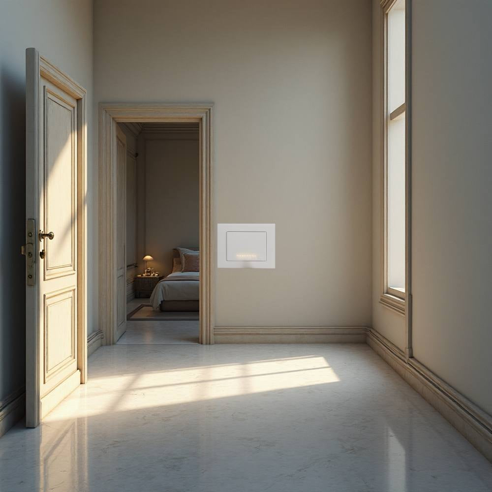 Copritasto bianco illuminabile 3 moduli per serie livinglight