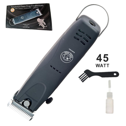 Fuss dog tosatrice per cani e gatti con valigetta evolution black (45w - 2 velocita')