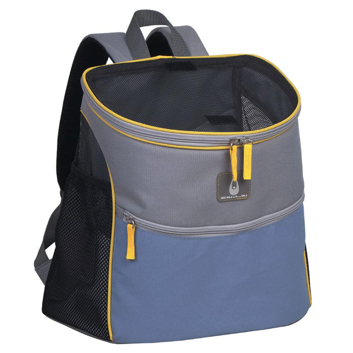 Zu e lu zaino per animali viaggio jambu denim medio fino 8 kg