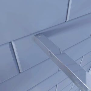 195cm Box Doccia Angolare Porta Battente con Parete Fissa 90x70cm in Vetro Temperato Satinato Opaco 6 mm Anticalcare con Barra Stabilizzatrice 140 cm (montaggio verso irreversibile)