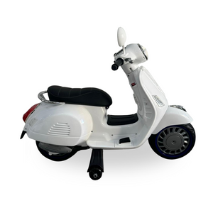 Moto Elettrica Per Bambini Scooter Happy 12V -Bianco