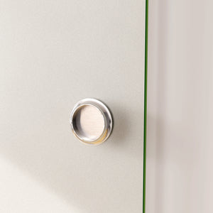 100x225 cm Porta Scorrevole in Vetro da 8 mm Temperato Opaco con Pellicola Anti-frantumi con Binario in Alluminio Bianco Verniciato