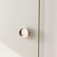 95x225 cm Porta Scorrevole in Vetro da 8 mm Temperato Opaco con Pellicola Anti-frantumi con Binario in Alluminio Bianco Verniciato