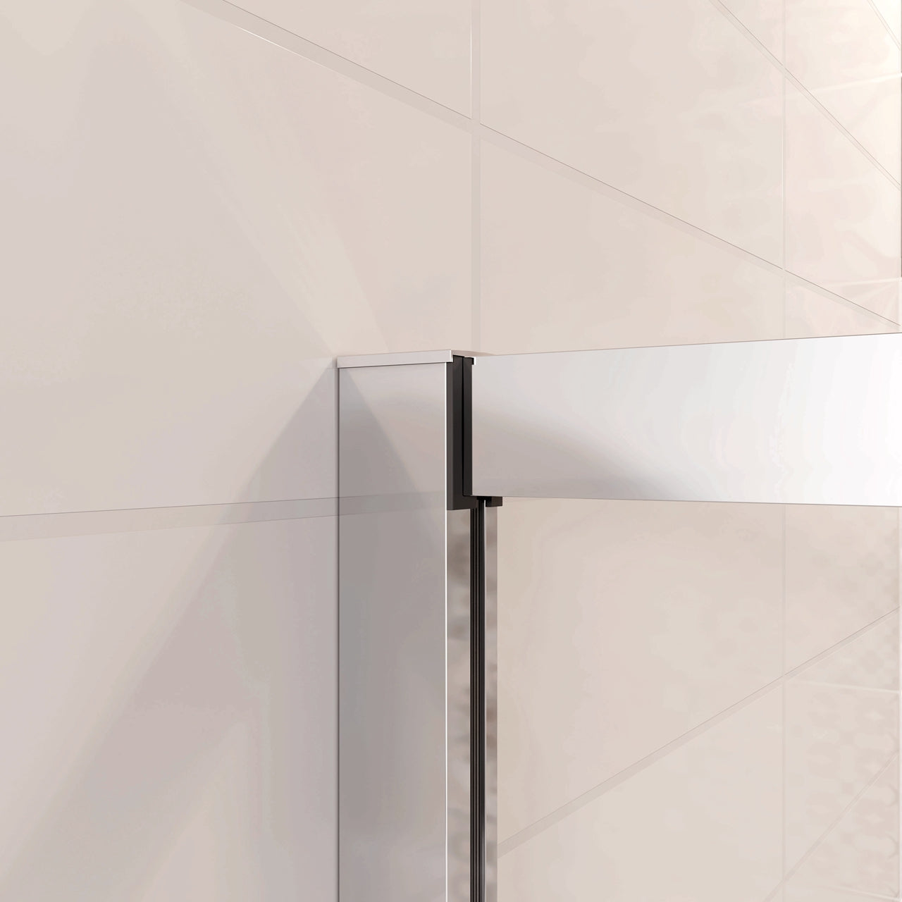 120x185 cm Porta Doccia Per Nicchia Anta Scorrevole Ingresso Laterale In Vetro 5mm Temperato Trasparente