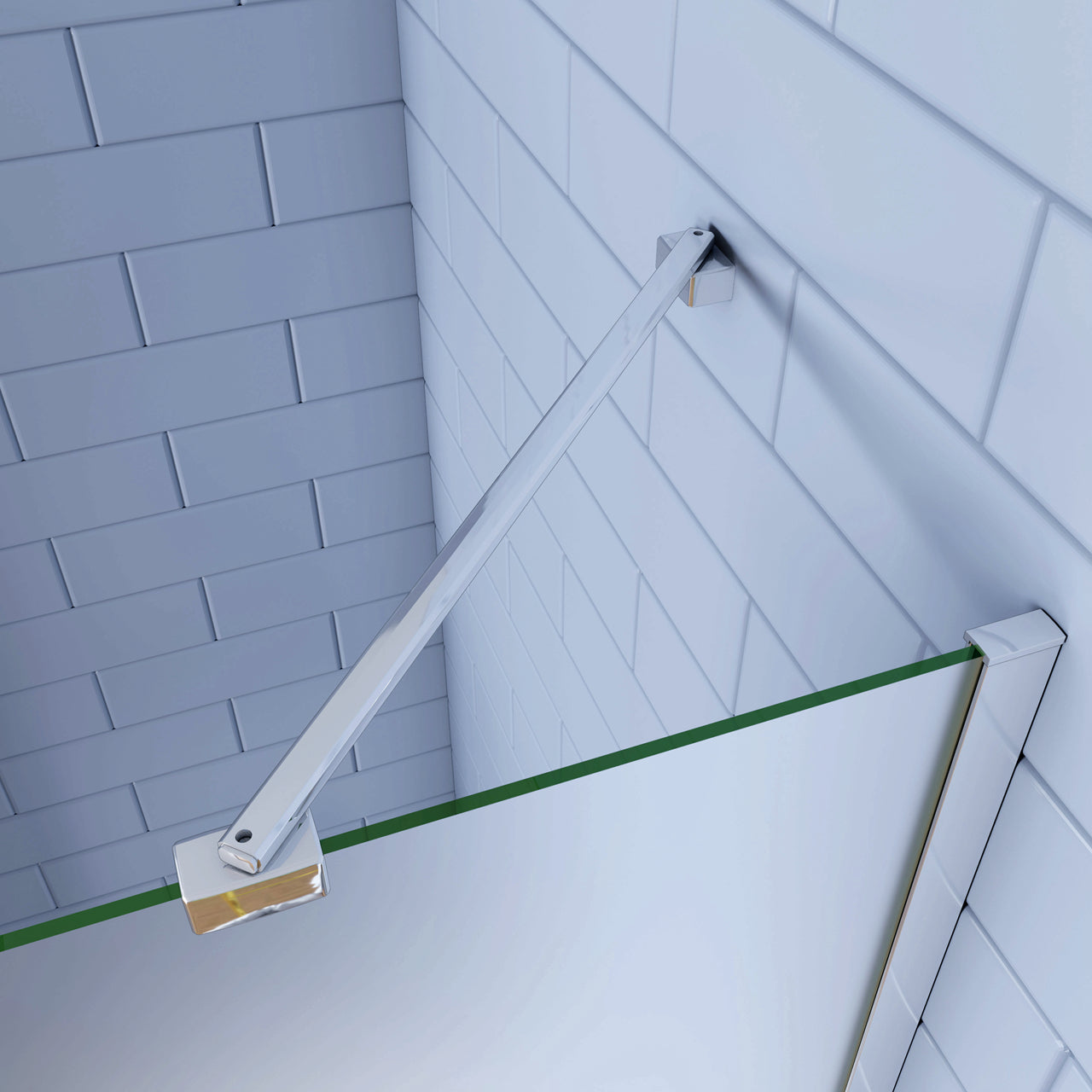 195cm Box Doccia Angolare Porta Battente con Parete Fissa 80x70cm in Vetro Satinato 6mm Anticalcare Irreversibile