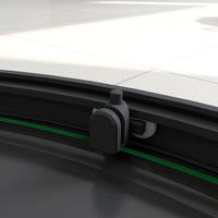 80x80x185 cm Box Doccia Semicircolare Ante Scorrevoli Vetro Temperato 5mm Trasparente Profilo Nero Opaco