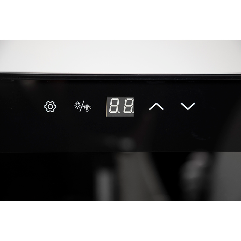 Melchioni Family Cantinetta Vino Refrigerata VERMENTINO 18C Capacità 18 Bottiglie 50 litri Temperatura Regolabile 5-18° con Compressore Porta Vetro Temperato e Filtro Anti UV