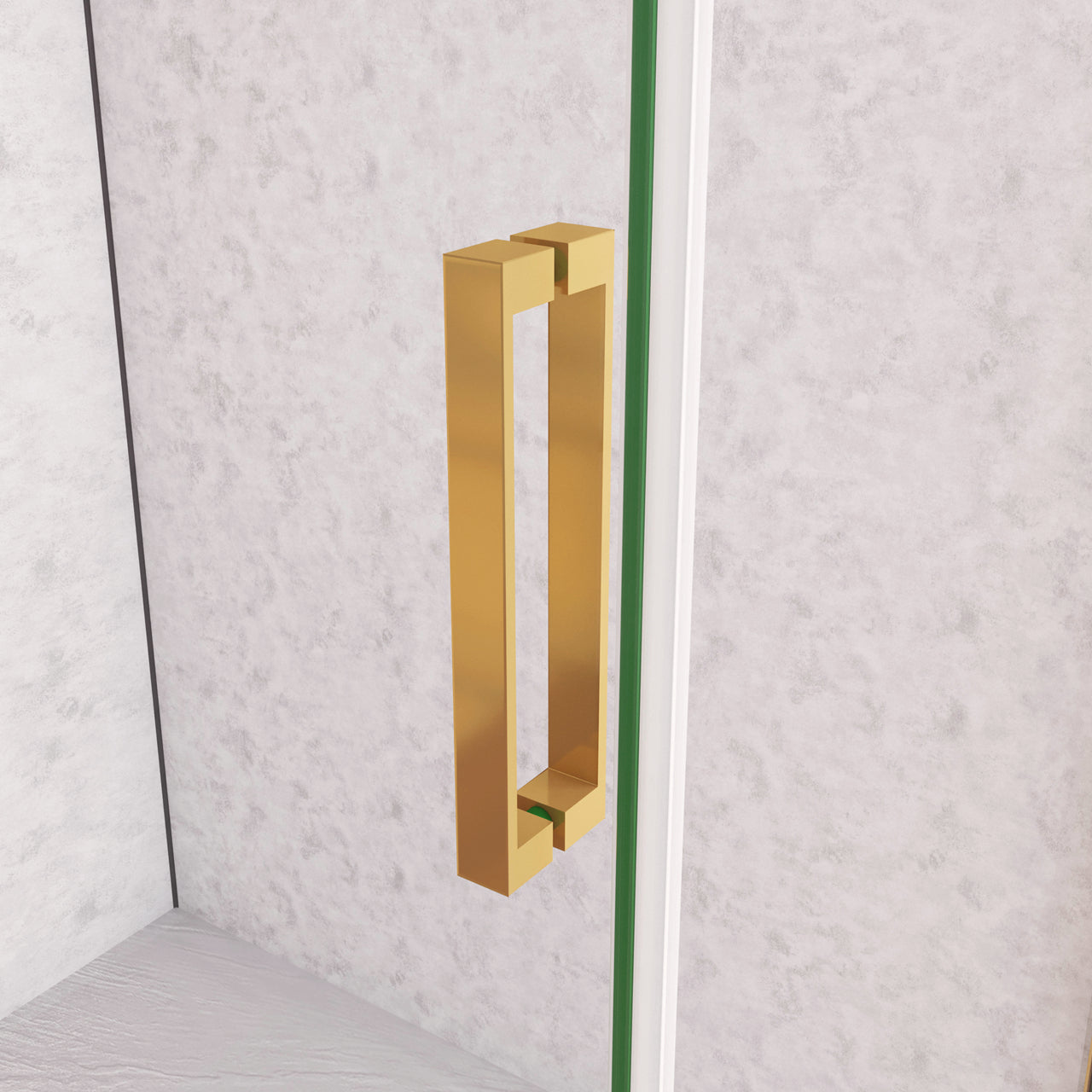 Box Doccia Angolare 130X80 cm H.195 cm Porta Scorrevole con Parete Fissa Vetro 8 mm Temperato Anticalcare Trasparente Telaio Cromo Dorato