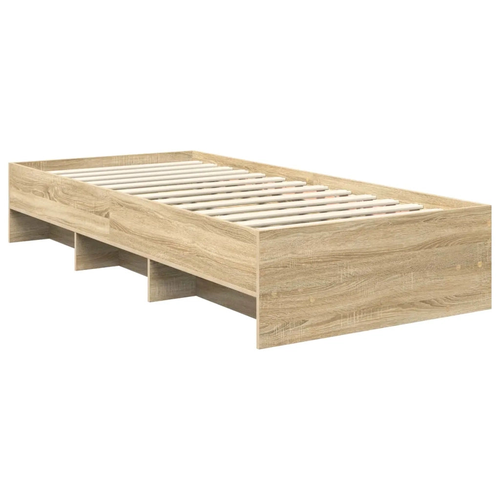 Struttura del letto Rovere Sonoma 90 x 200 cm Legno multistrato 3408888