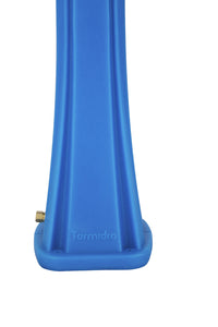 Doccia Solare da Giardino 28L Miscelatore e Lavapiedi Blu