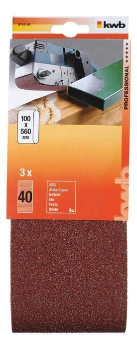 kwb 914404 accessorio per levigatrici 3 pz Nastro abrasivo