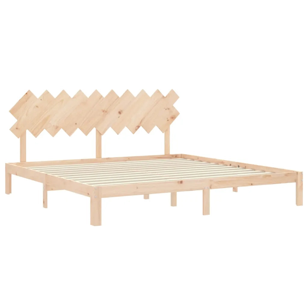 Giroletto senza Materasso 200x200 cm in Legno Massello di Pino 3193746