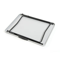 Tavolo Pieghevole da Giardino 80x60x69 cm in Acciaio Tramper 80 Grigio Chiaro